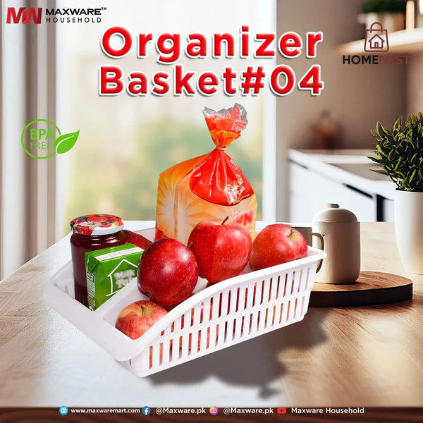 Plastic Fridge Storage Organizer Basket