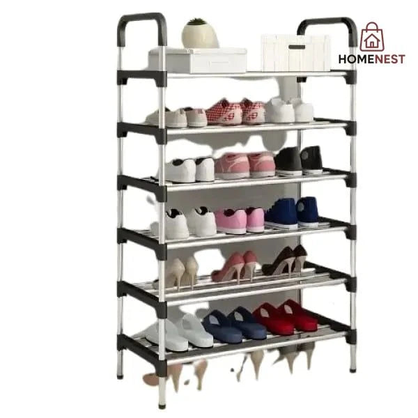 6 Layer Steel Shoe Rack Organizer