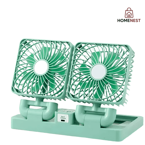 Dual Head Solar Fan