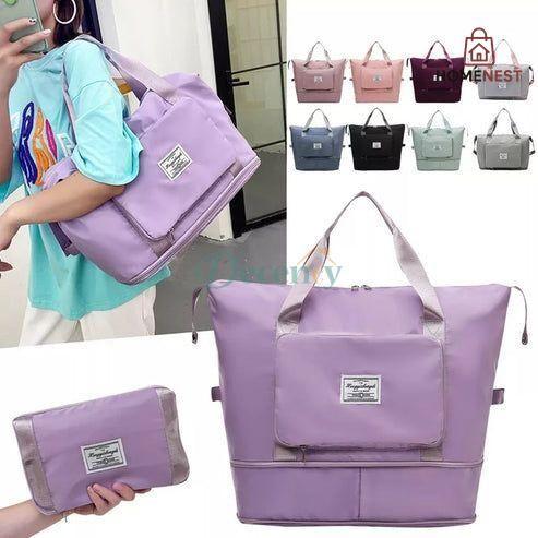 Waterproof Expandable Travel Bag ( RANDOM COLOR )