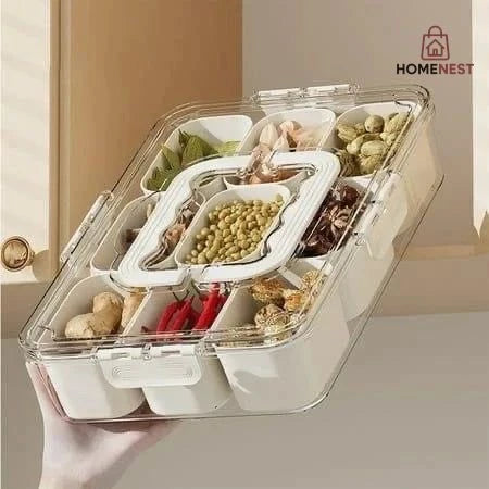 Acrylic 9 Grid Storage Box