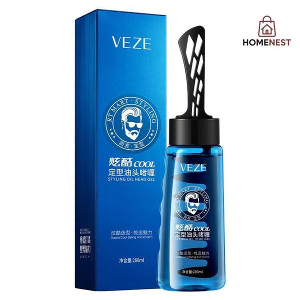 Veze Styling Head Oil Gel 2-In-1 Hair Styling With Comb