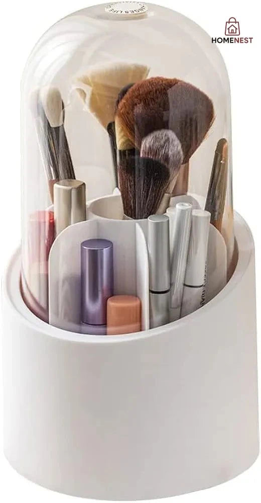 360 degree rotating makeup brush holder