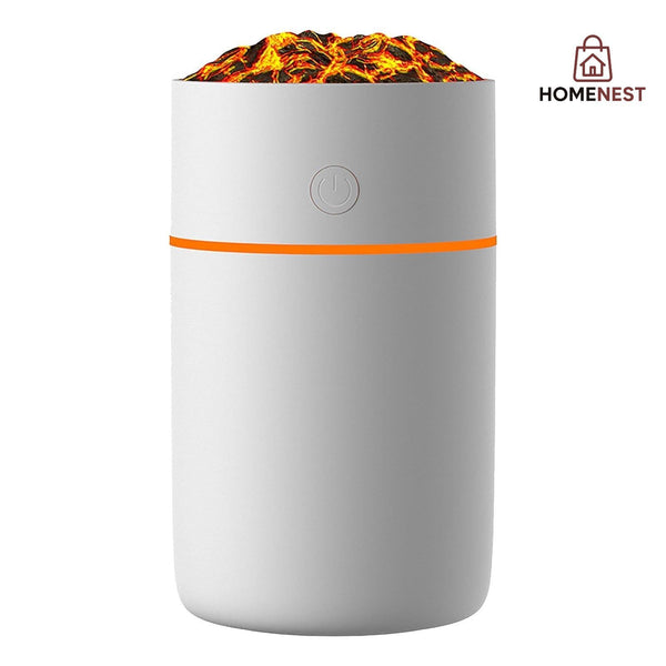 Portable Mini Air Humidifier Aroma Diffuser, LED Light, Car Aroma Air Humidifier, Aroma Humidifier Lamp, LED Lighting Simulation Volcano