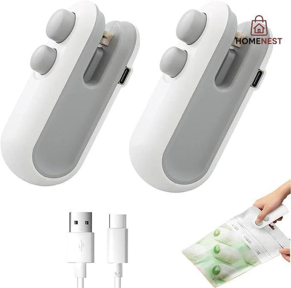 Rechargeable Mini Pocket Shoppers Sealing Device