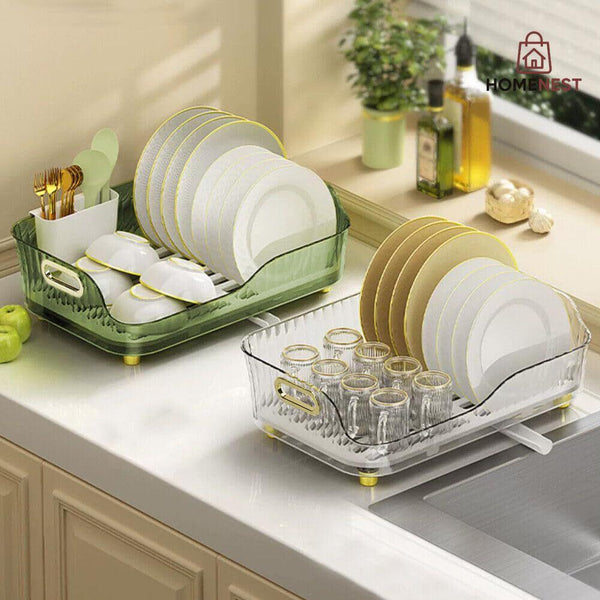 Acrylic Luxury Dish Drain Rack