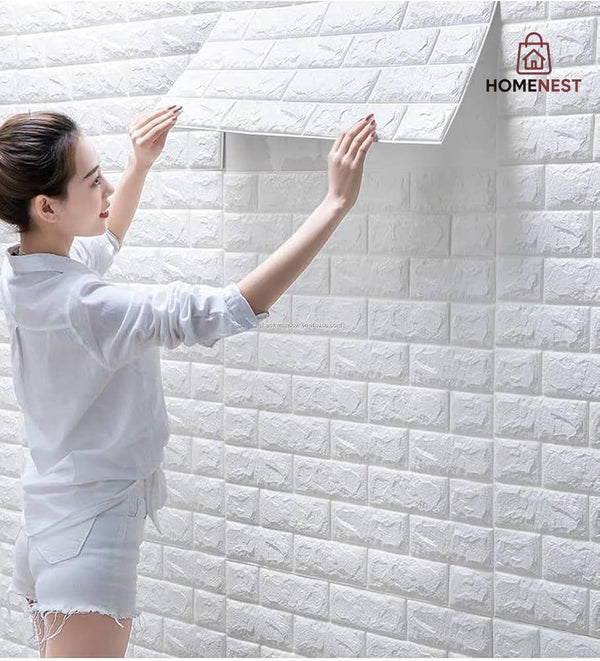 3D WHITE BRICK SHEET
