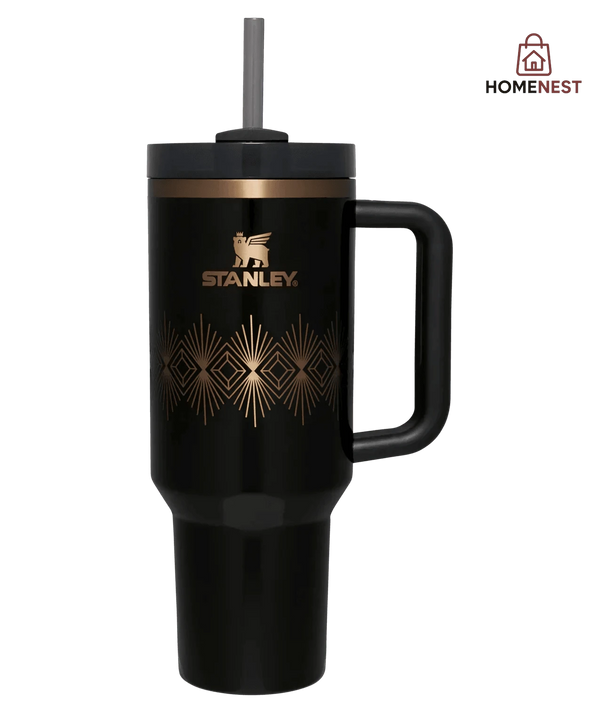 DECO STANLEY QUENCHER H2.0 TUMBLER 40OZ - BLACK GLOSS
