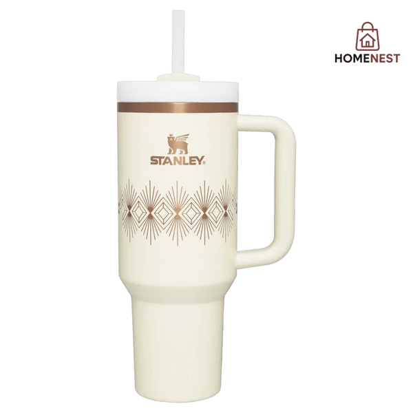 DECO STANLEY QUENCHER H2.0 TUMBLER 40OZ - CREAM GLOSS