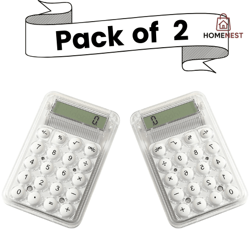 Mini Transparent Pocket Calculator (Pack of 2)