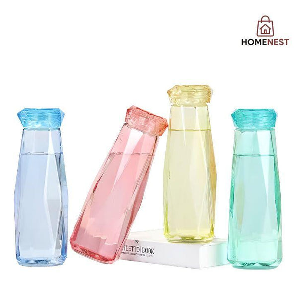 DIAMOND GLASS BOTTLE