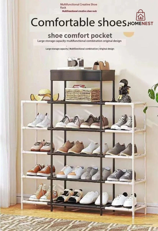 Double Row Shoe Rack