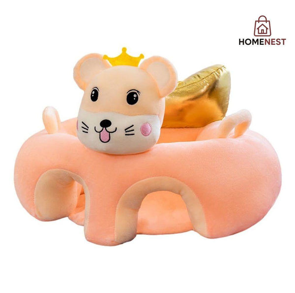 Learn to Sit with Back Support 3D Character Baby Floor Seat Rabbit