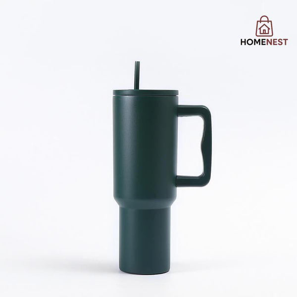40OZ INSULATED STAINLESS STEEL TUMBLER - DARK GREEN