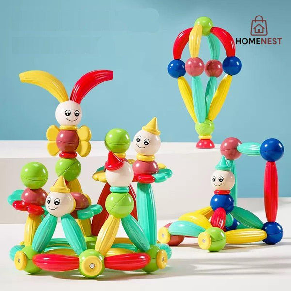 52 PCS Variety Three-dimensional Magnetic Building Blocks