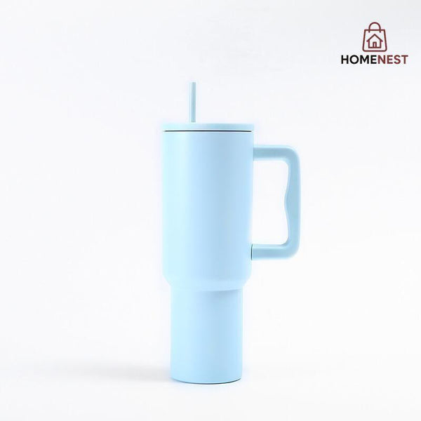 40OZ INSULATED STAINLESS STEEL TUMBLER - LIGHT BLUE