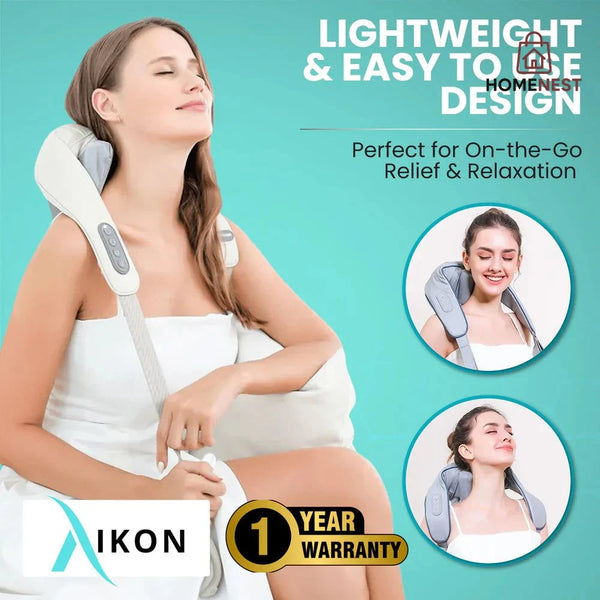 Deep-kneading shiatsu massager
