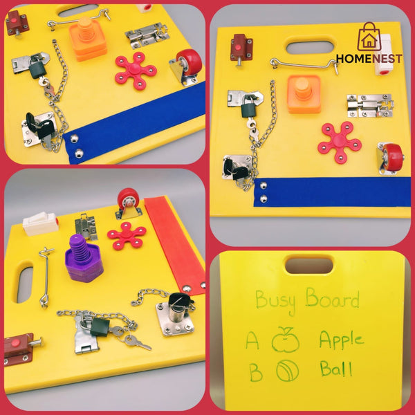 Wooden Montessori Busy Activity Learning Board