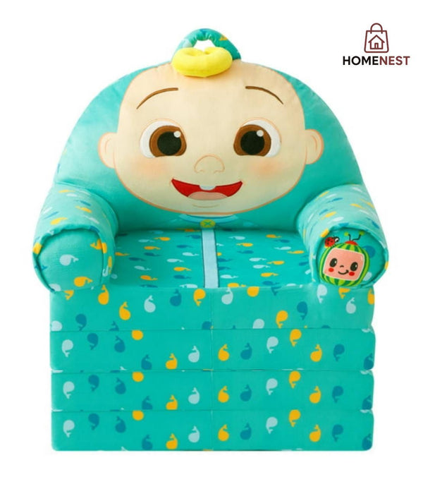 4 layers Kids Folding Sofa Cum Bed Cocomelon-JJ Character