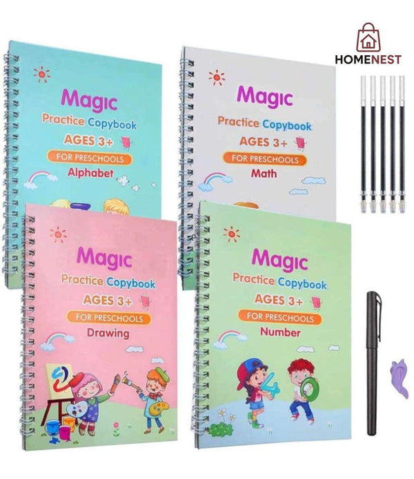 Magic Practice Book for Children -( Pack of 4 )