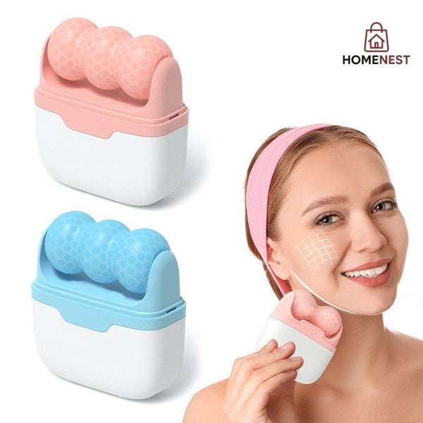 Anti-aging Skin Care Dual Ice Roller For Face Tighten Ice Face Roller