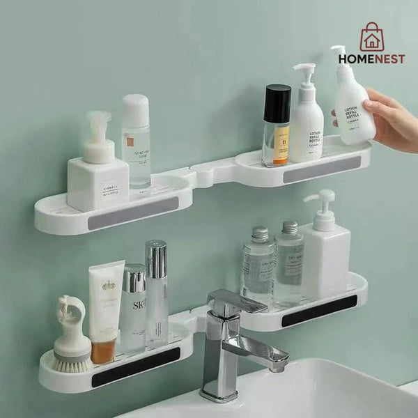Mounted Shelf Storage Bathroom Revolving Rack