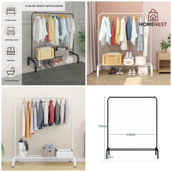 Single Pole Metal Cloth Stand