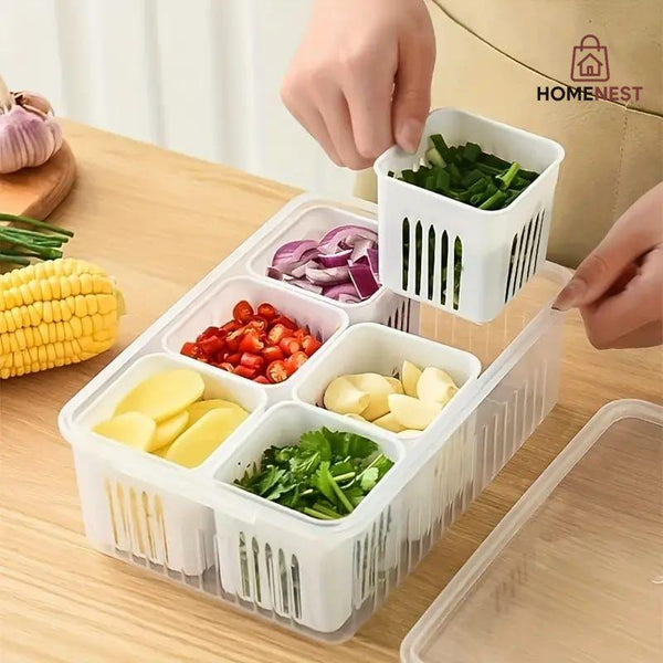Refrigerator Storage Box 6 Grids
