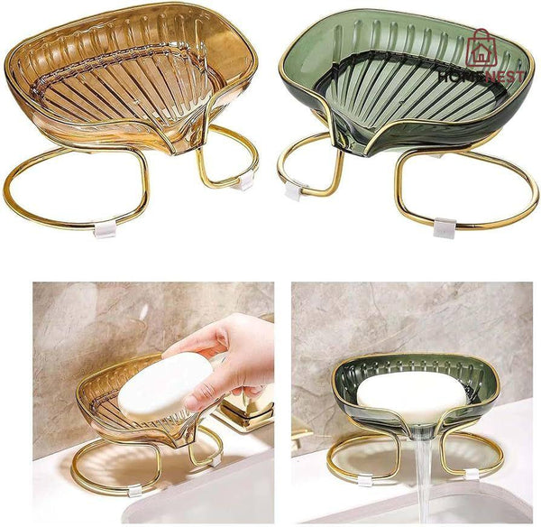 Luxury Soap Holder Self Draining Soap Dish Holder