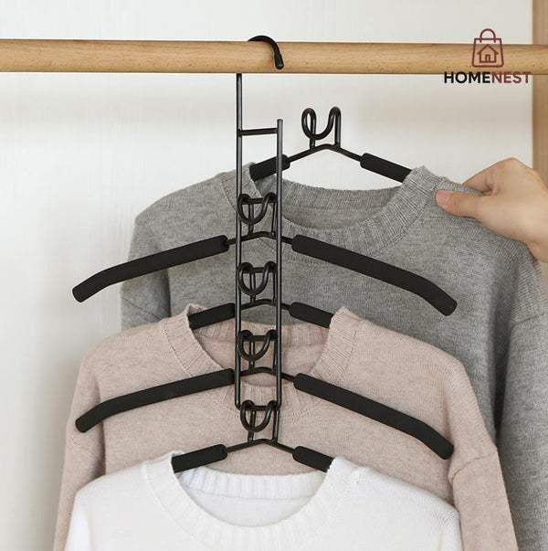5 in 1 Non-Slip Metal Sweater Hanger