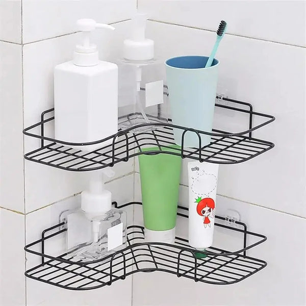 Self-Adhesive Bathroom Corner Rack