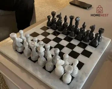 Vintage marble chess set - Etsy
