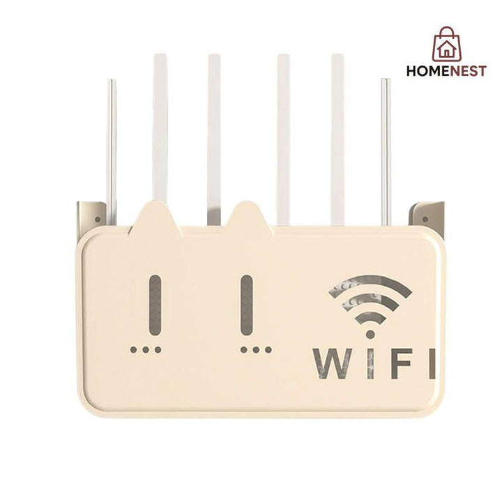 Cute Wall-Mounted WiFi Router Storage Box – Home Nest