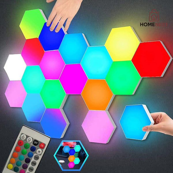 LED Quantum Lamp 🔷 Hexagonal Touch Sensor Light ✨