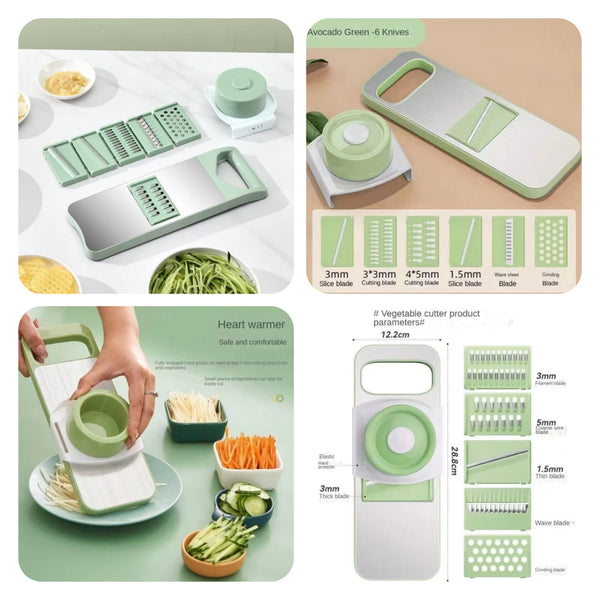 Slicer for Kitchen 5 in 1 Foldable Vegetable Slicer