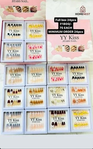 YY Kiss Stars Nails Artificial Beauty Nails 🤩